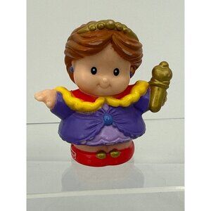 Vintage Little People Royal Queen Figure Lil Kingdom Purple Palace Wand